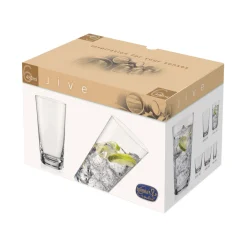 Jive Drinking Glass Set of Six, 480ml