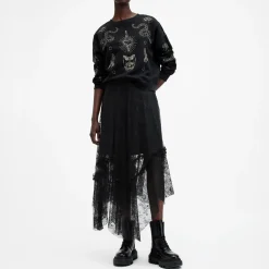 Josie Asymmetric Lace Skirt
