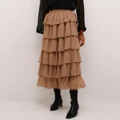 Juliane Tiered High-Rise Skirt