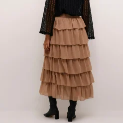 Juliane Tiered High-Rise Skirt