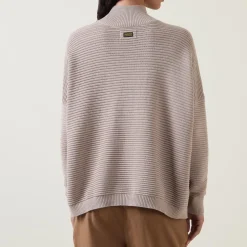 Kaia Ribbed Mock Neck Sweater