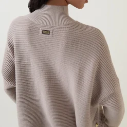 Kaia Ribbed Mock Neck Sweater