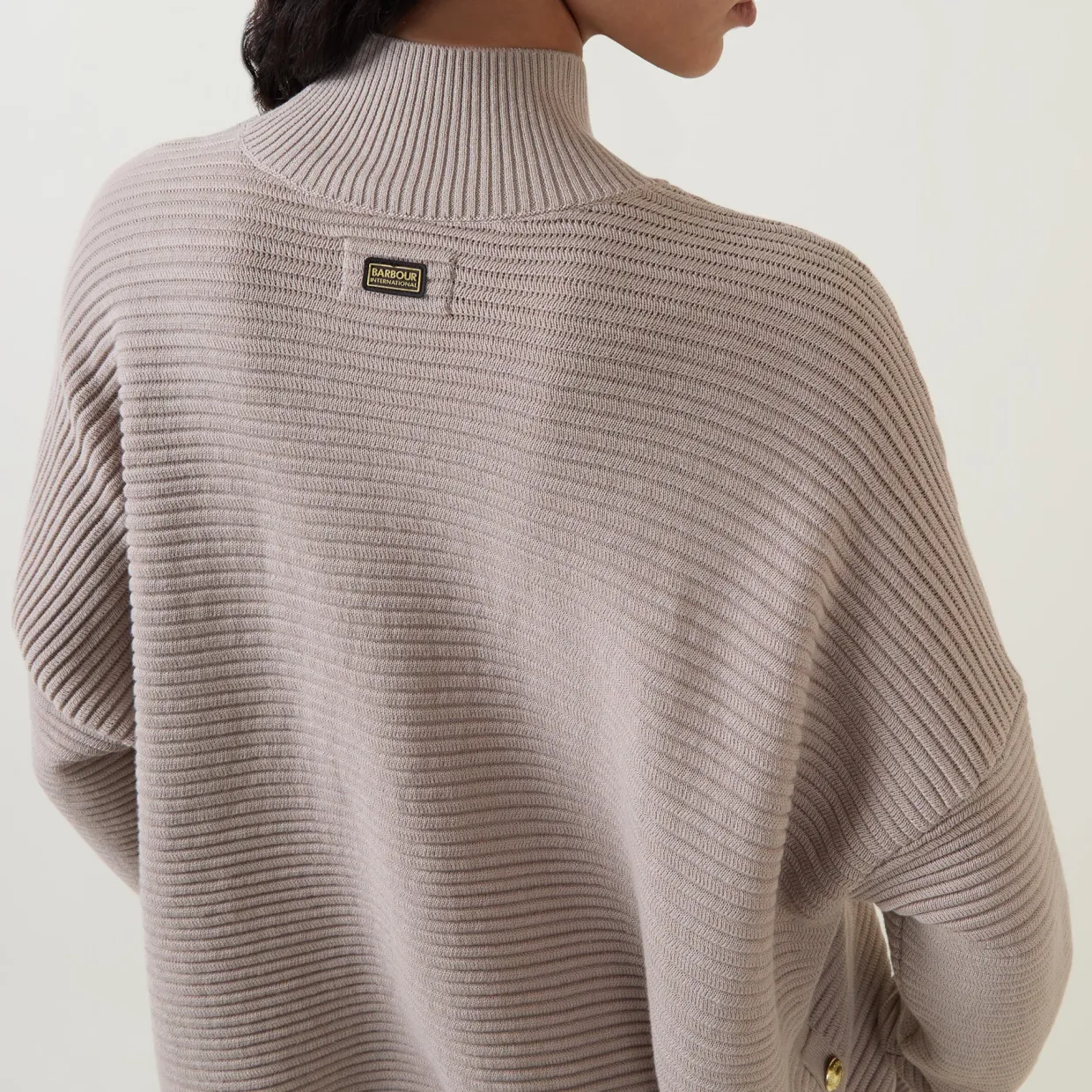 Kaia Ribbed Mock Neck Sweater