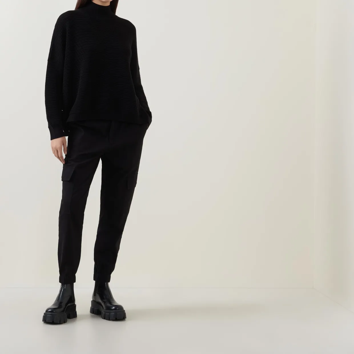 Kaia Textured Knit Turtleneck