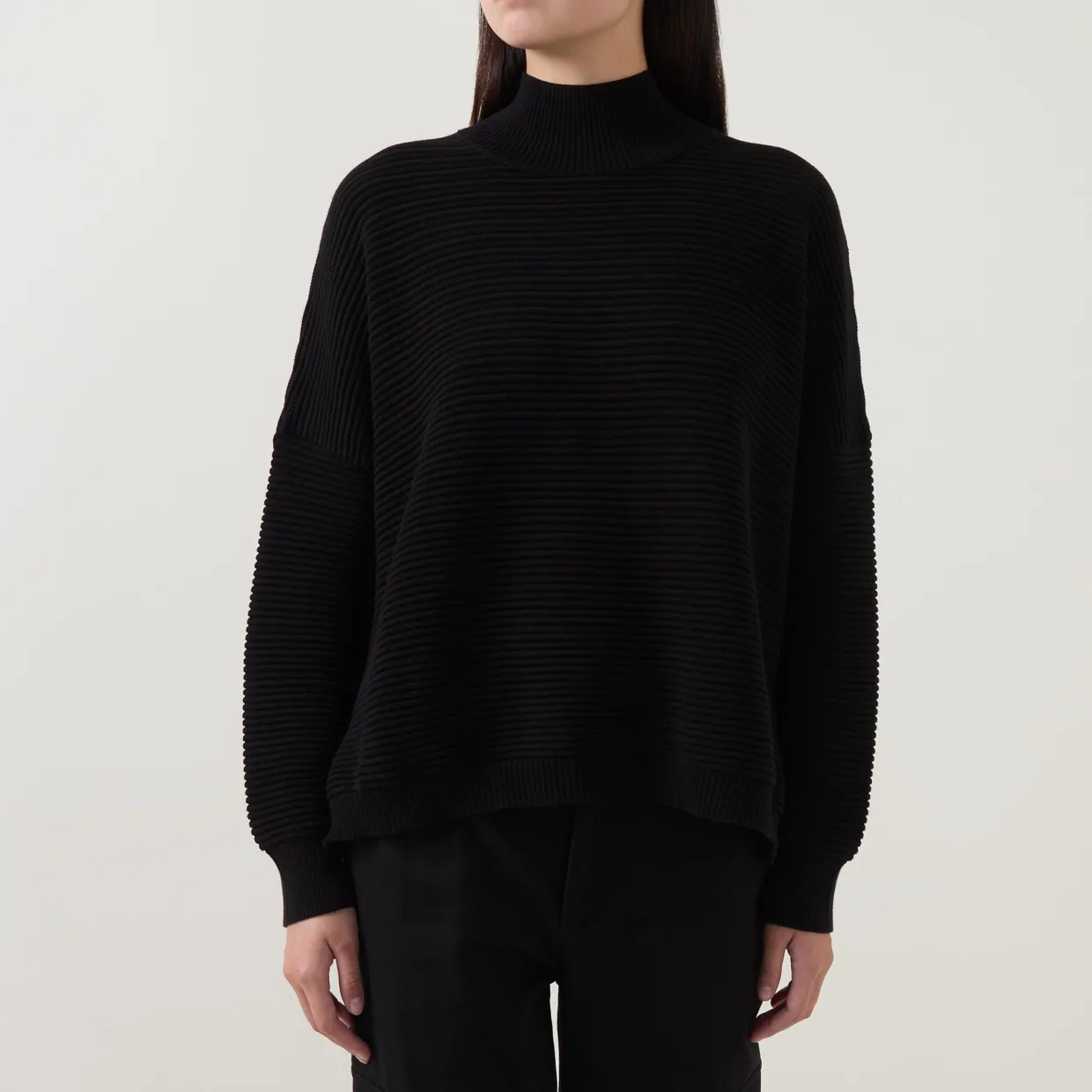 Kaia Textured Knit Turtleneck