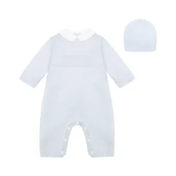 Kaleb Knitted Bodysuit & Hat Two-Piece Set