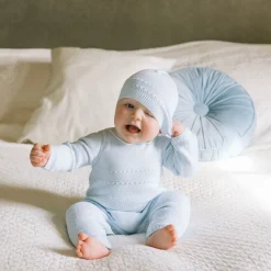 Kaleb Knitted Bodysuit & Hat Two-Piece Set
