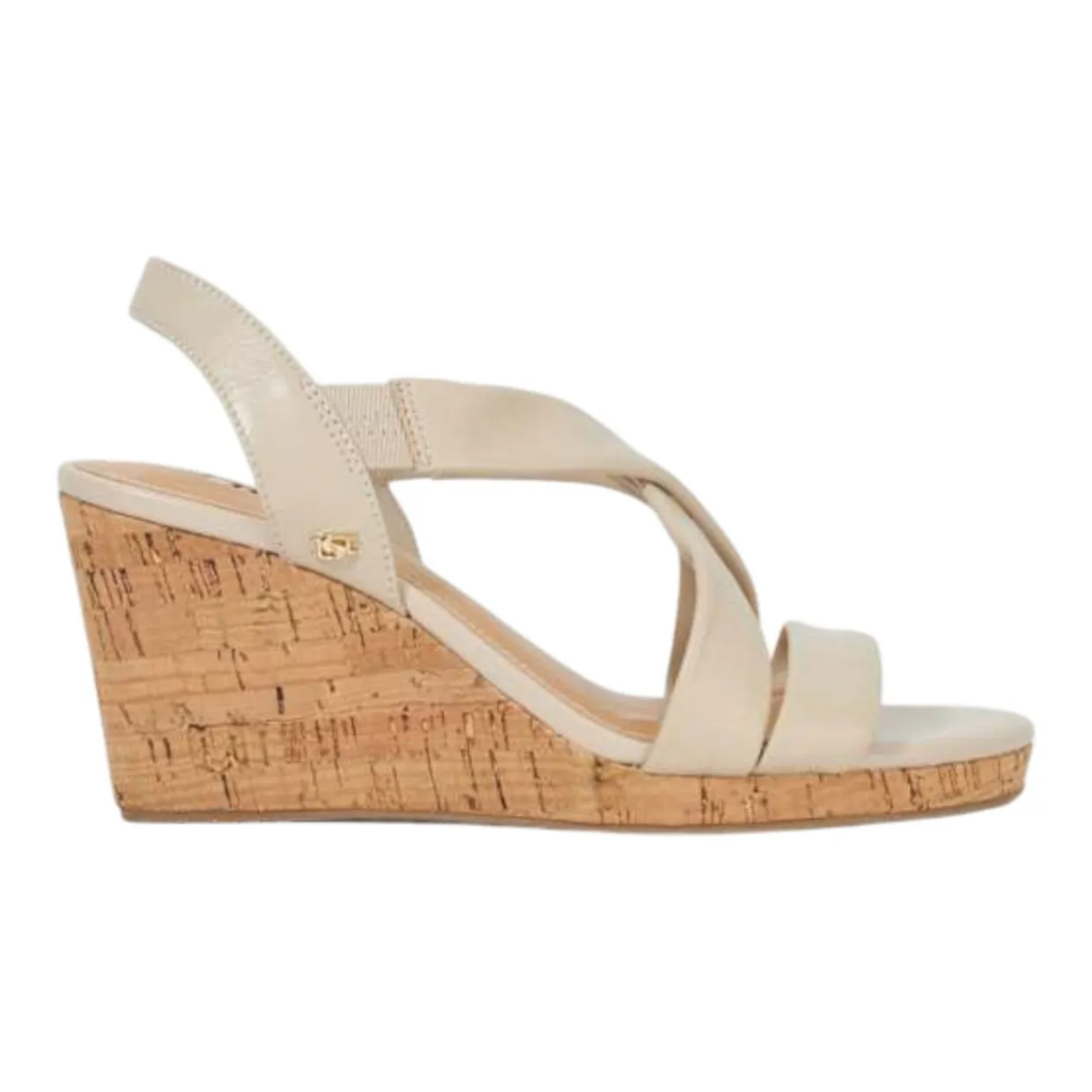 Kamies Wide-Fit Cork Heeled Wedges