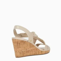 Kamies Wide-Fit Cork Heeled Wedges