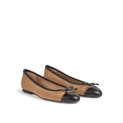 Kara Suede Toe Cap Ballet Flats