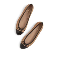 Kara Suede Toe Cap Ballet Flats