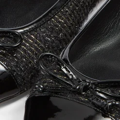 Kara Tweed Toe Cap Ballet Flats
