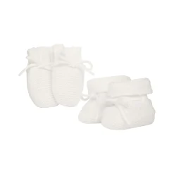 Kelsey Three-Piece Booties, Mitts & Bunny Gift Set