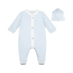 Kent Embroidered Babygrow & Hat Two-Piece Set