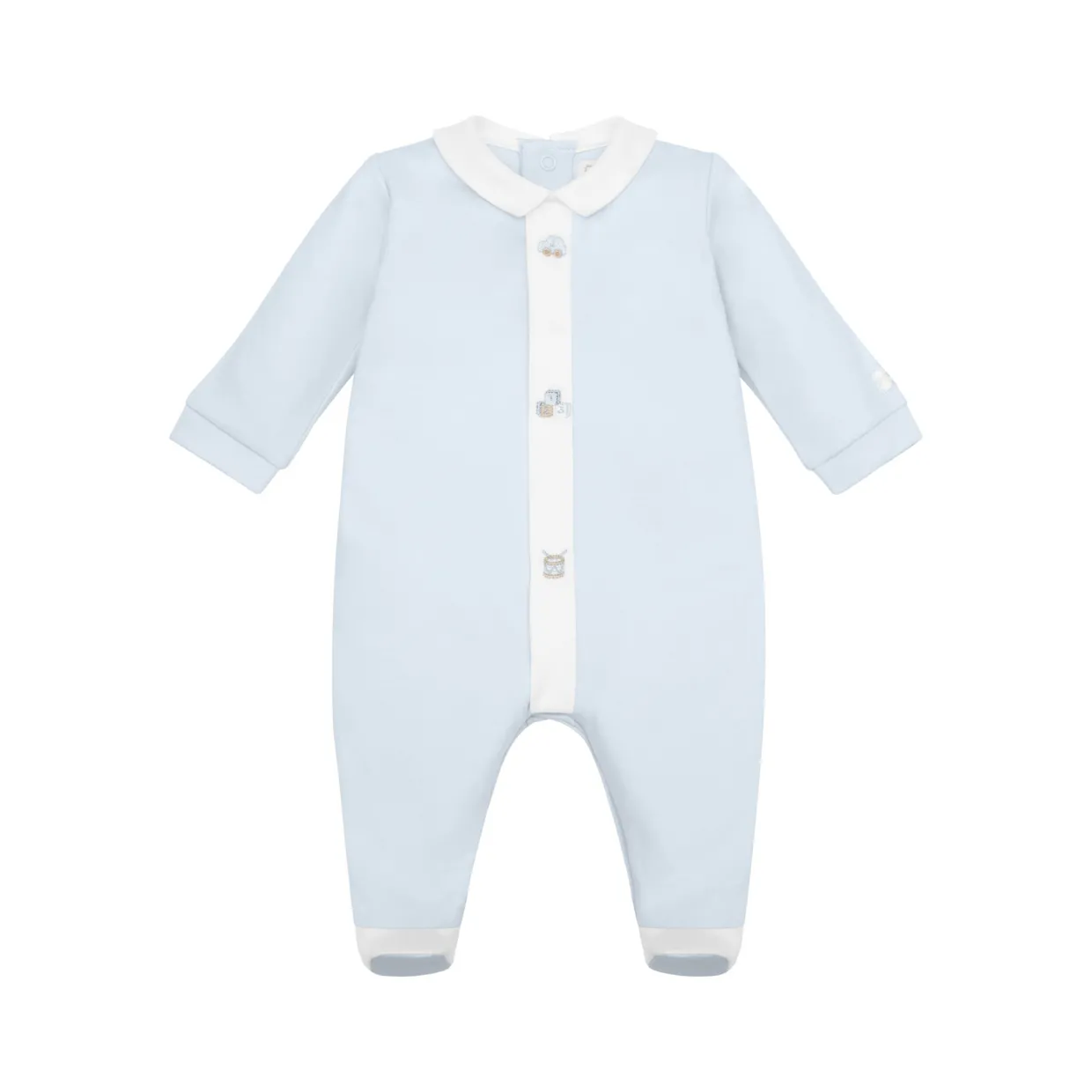 Kent Embroidered Babygrow & Hat Two-Piece Set