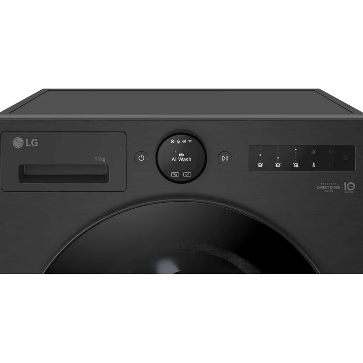 11kg 1400 Spin AI Direct Drive Washing Machine Black