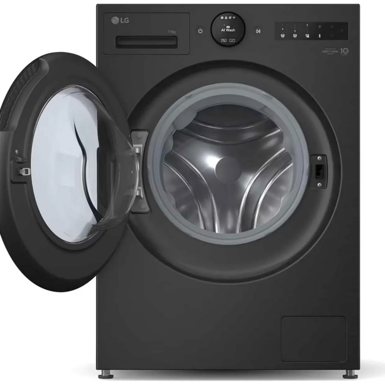 11kg 1400 Spin AI Direct Drive Washing Machine Black