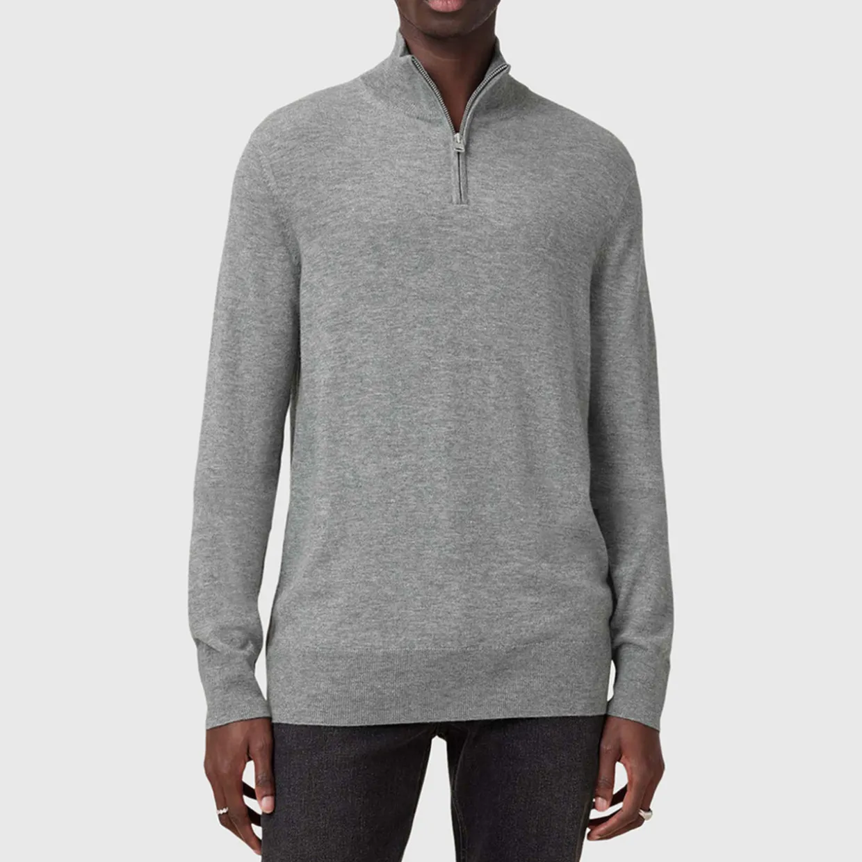Kilburn Ramskull Logo Half-Zip Sweater
