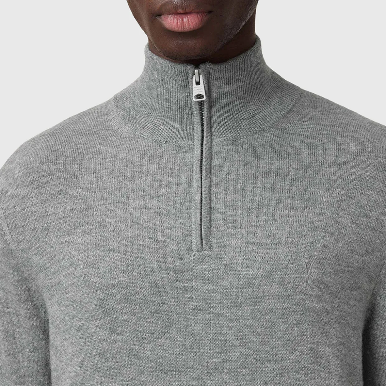 Kilburn Ramskull Logo Half-Zip Sweater
