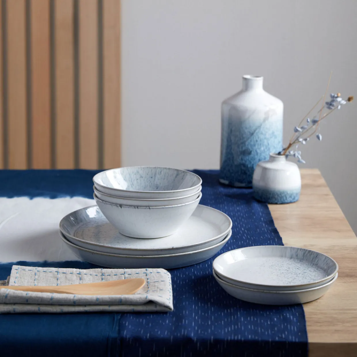 Kiln Blue 12 Piece Tableware Set