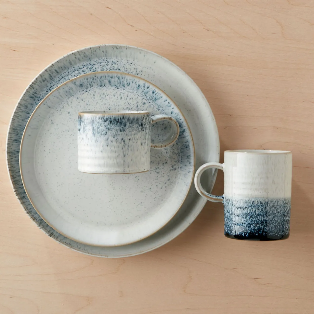 Kiln Blue Small Ridged Mug
