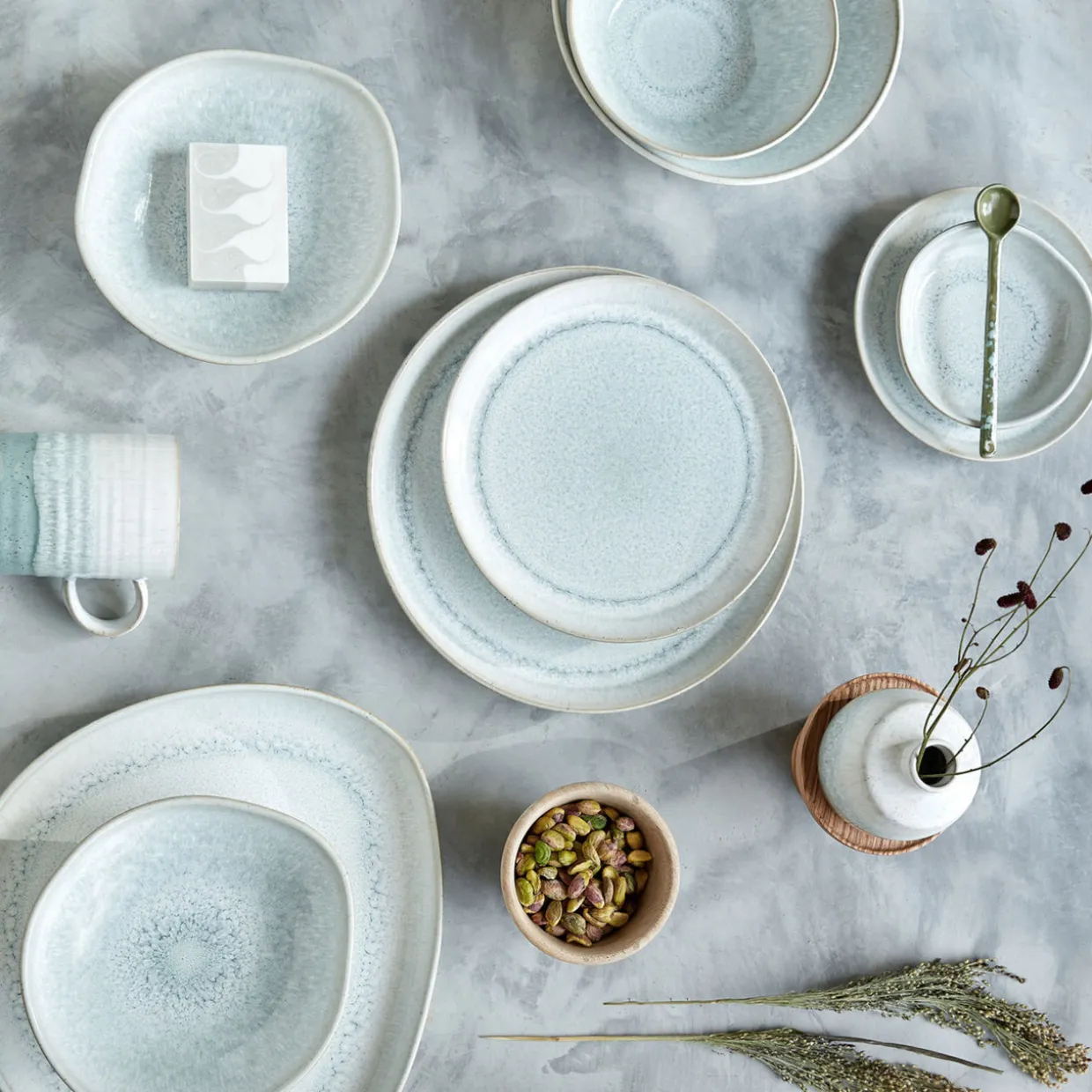 Kiln Green 12-Piece Tableware Set