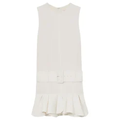 Kimberly Ruffle Hem Belted Mini Dress