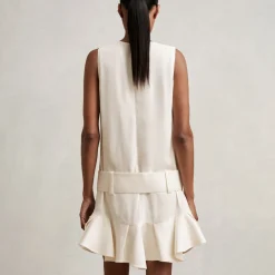 Kimberly Ruffle Hem Belted Mini Dress