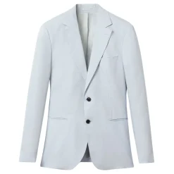 Kin Single-Breasted Linen Blazer