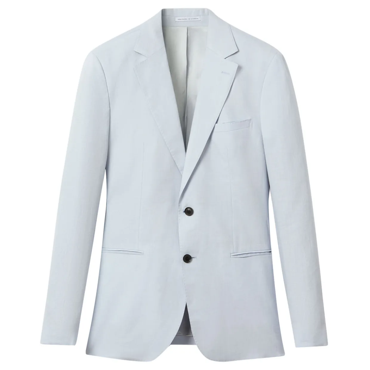 Kin Single-Breasted Linen Blazer