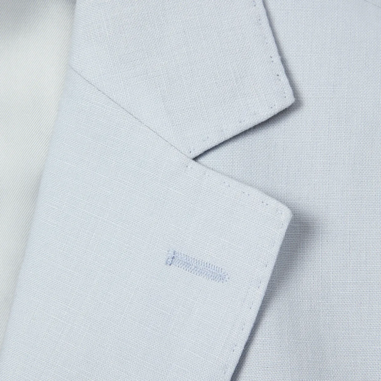 Kin Single-Breasted Linen Blazer