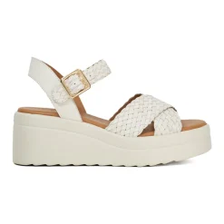 Kinleys Braided Leather Flatform Sandals