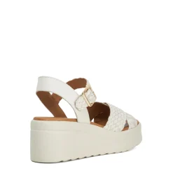 Kinleys Braided Leather Flatform Sandals
