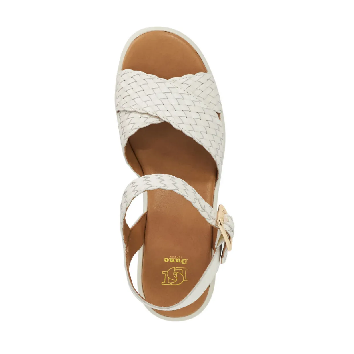 Kinleys Braided Leather Flatform Sandals
