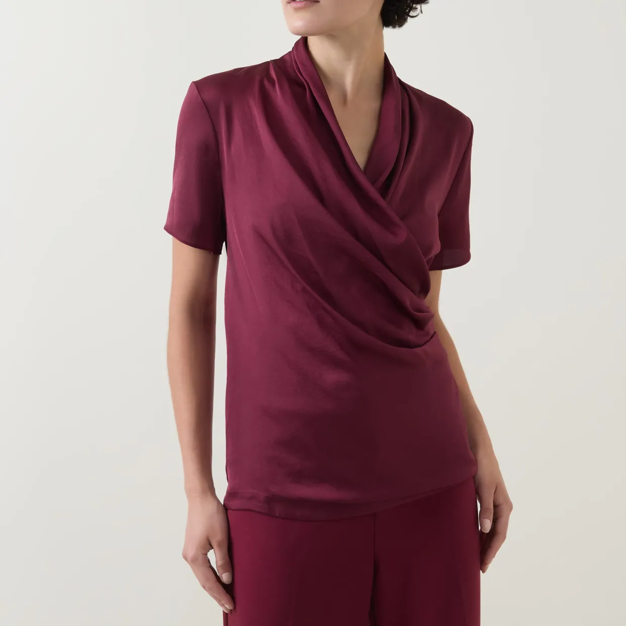 Knitted Wrap Blouse