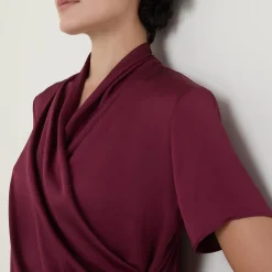 Knitted Wrap Blouse