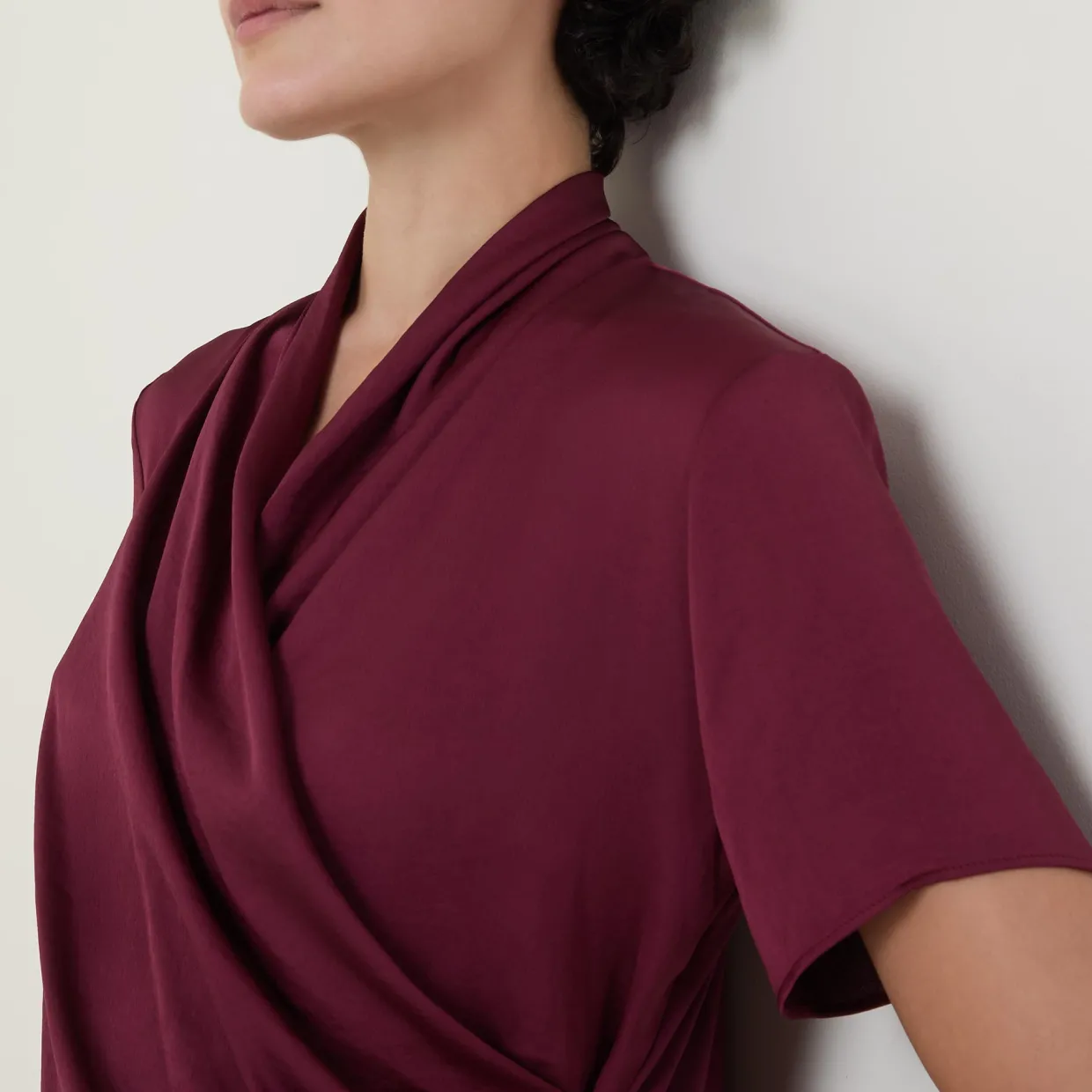 Knitted Wrap Blouse
