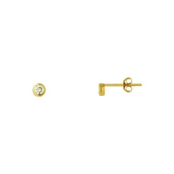 9kt Gold Diamond Studs