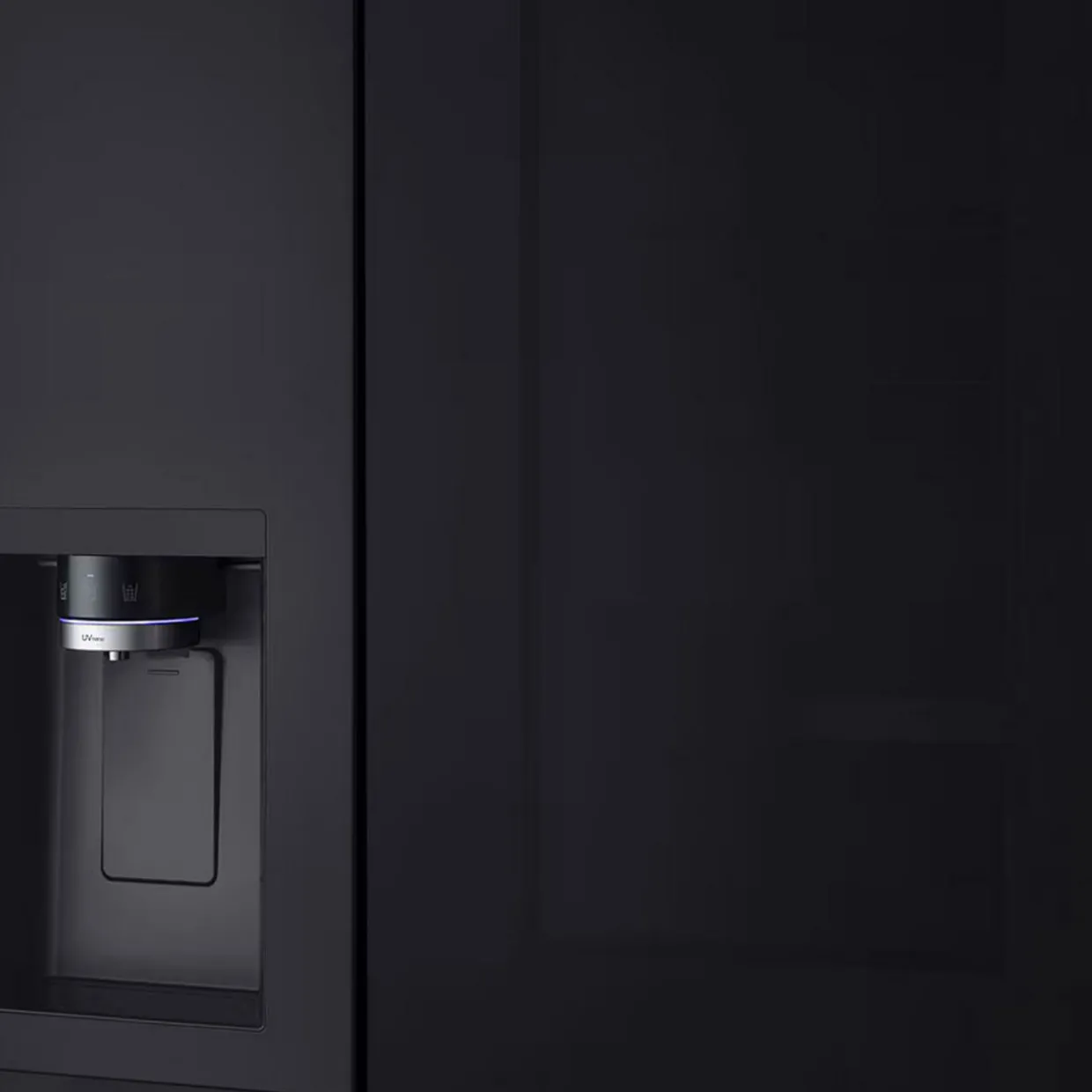 628L InstaView American Non Plumbed Black Steel