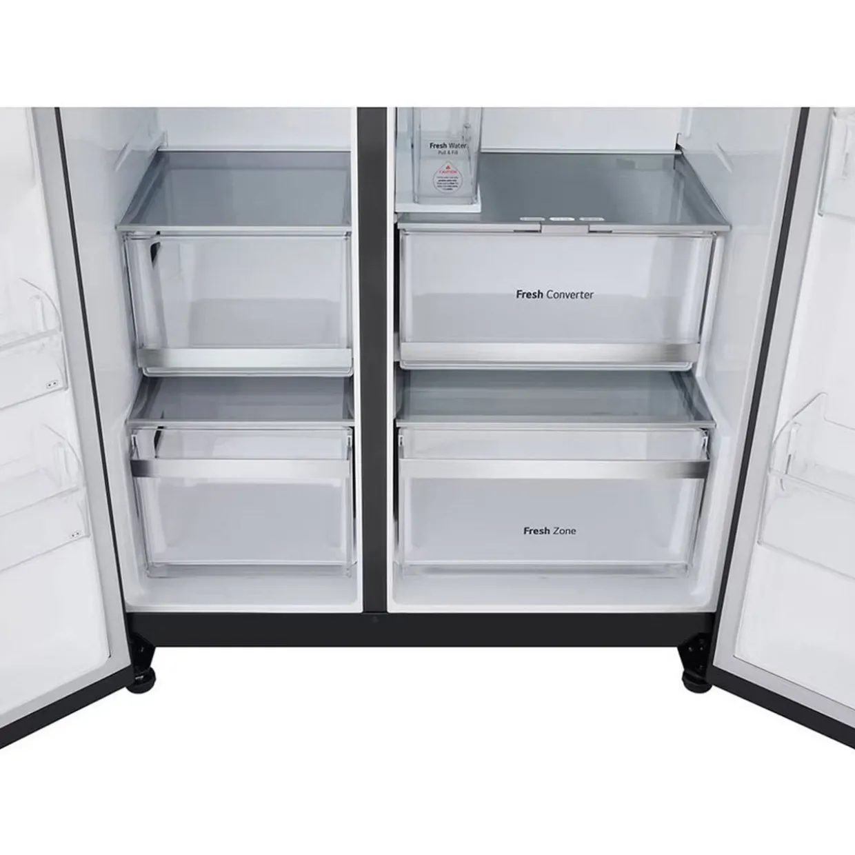 628L InstaView American Non Plumbed Black Steel