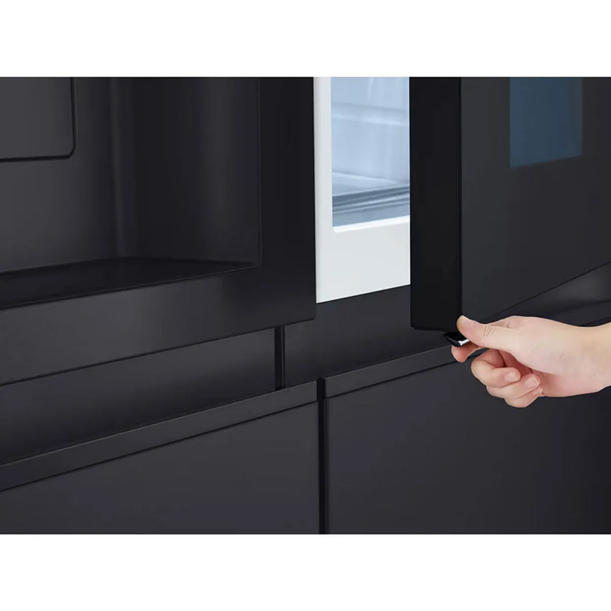 628L InstaView American Non Plumbed Black Steel