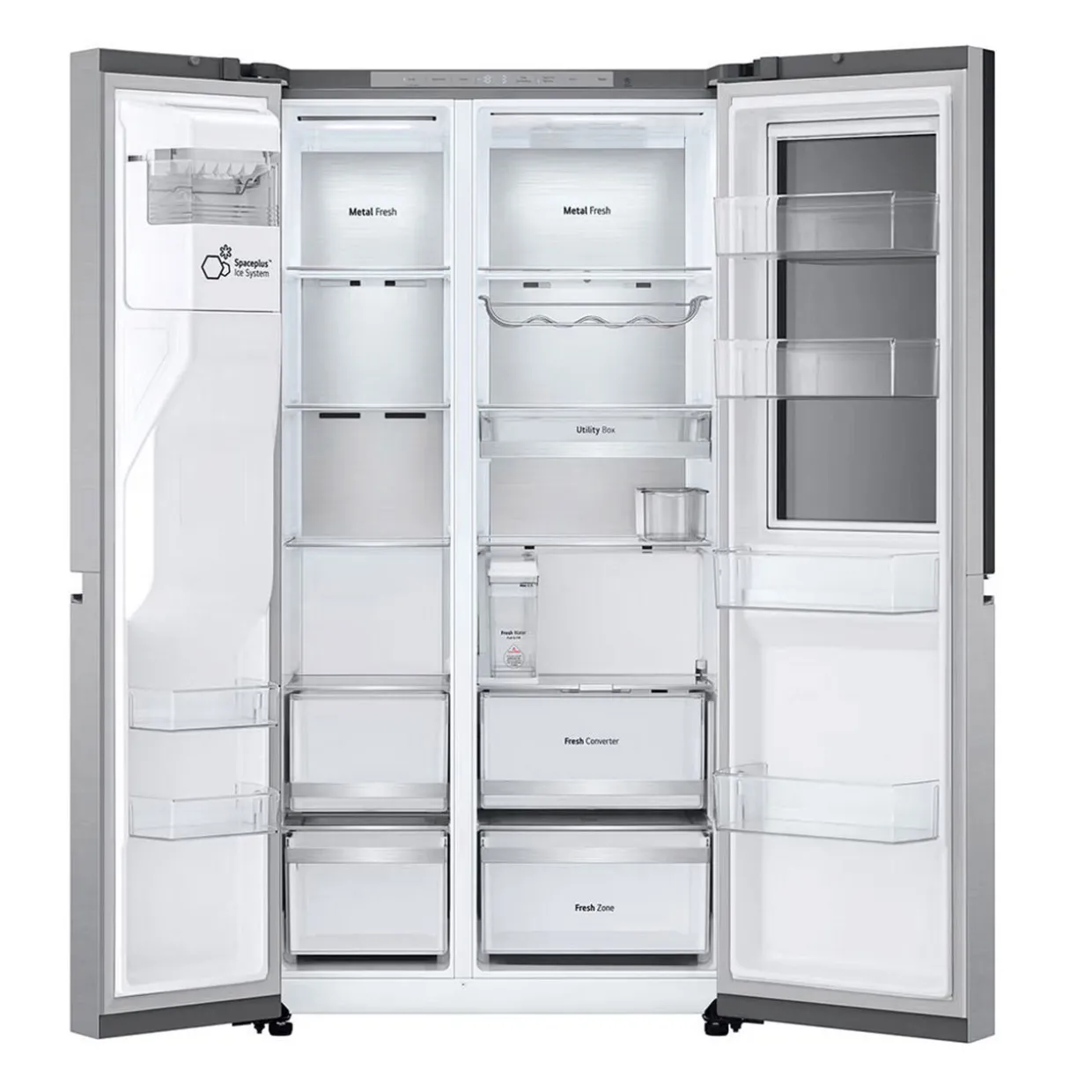 628L InstaView American Non Plumbed Brushed Steel