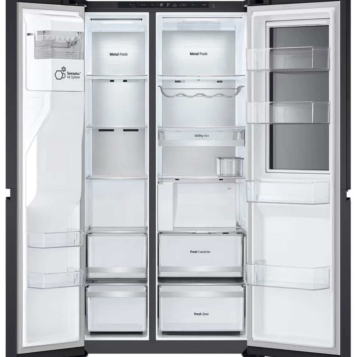 628L InstaView American Plumbed Black Steel