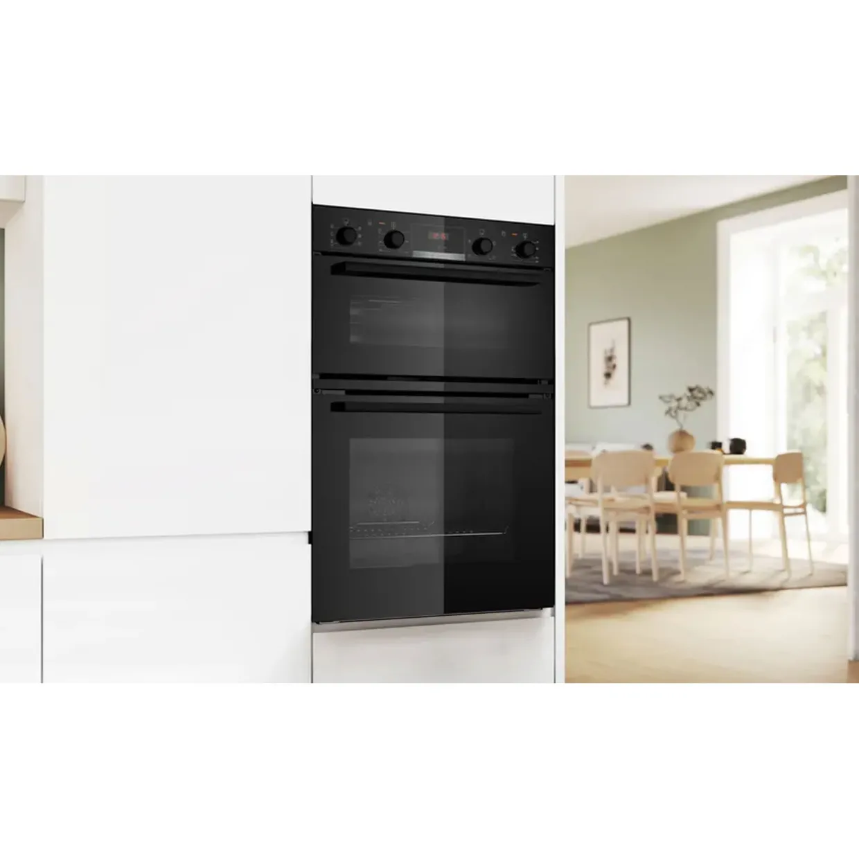 71/34L Series 4 Built-In Double Oven Black
