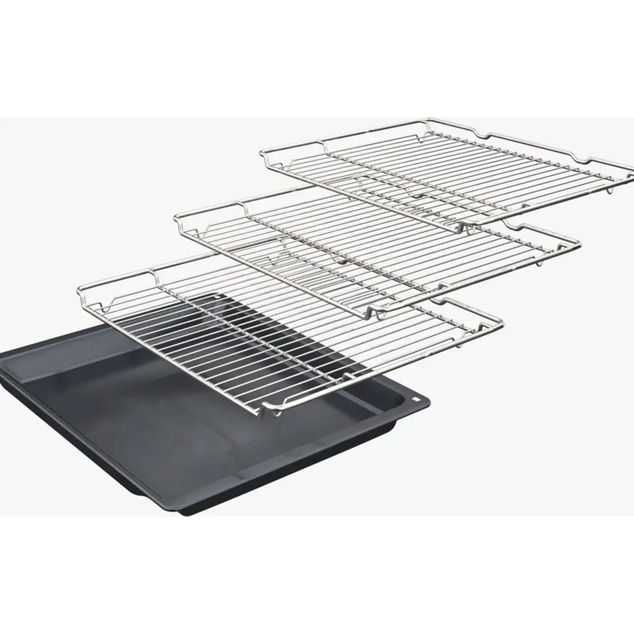 71/34L Series 4 Built-In Double Oven Black