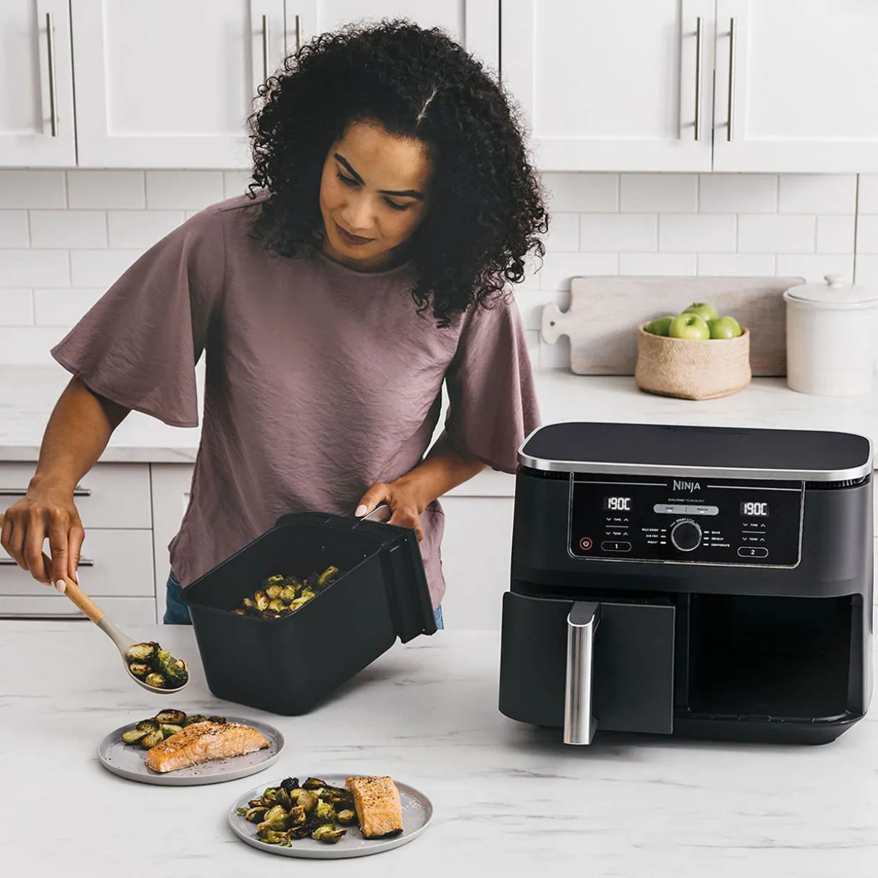 9.5L 2470W Foodi Max Dual AF400UK Zone Air Fryer