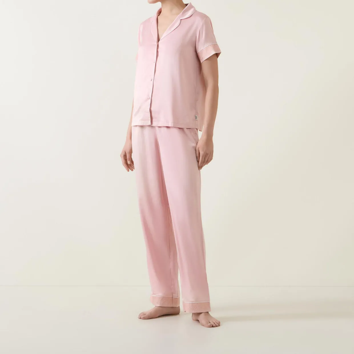 Lace Trim Pyjama Set