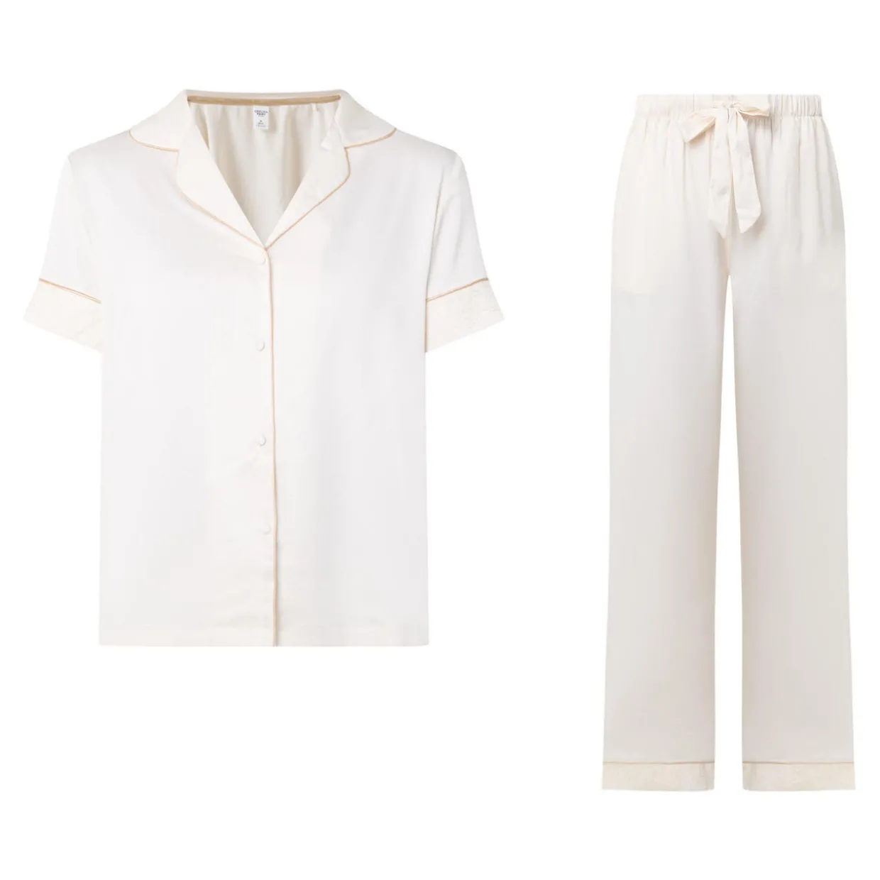 Lace Trim Pyjama Set