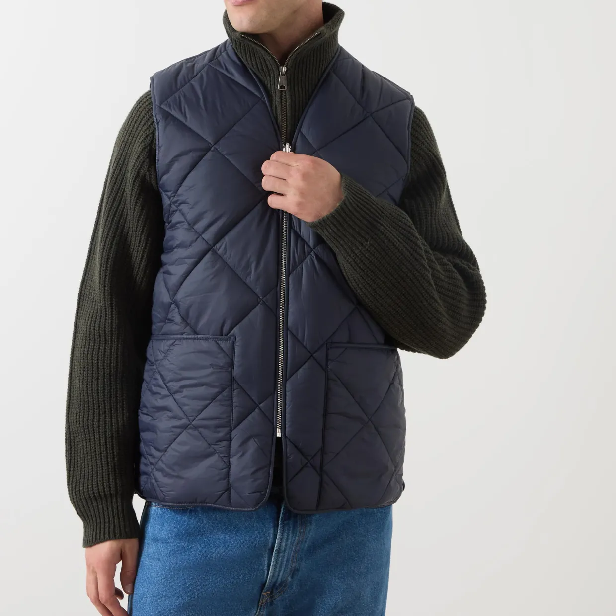 Large Box Quilted Gilet