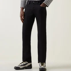 Larkee Mid-Rise Straight Leg Jeans